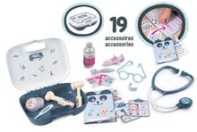 Pečovatelské centrum pro panenky - Set domeček pro panenku Large Doll's Play Center Natur D'Amour Baby Nurse Smoby a kočárek pro dvojčata s klokankou a zdravotnický kufřík_1