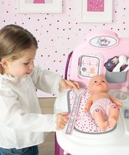 Medicinska kolica za djecu - Medicinski stolić i stolić za previjanje Violette Baby Care Center Smoby s elektroničkim zaslonom i lutkom veličine 30 cm s 25 dodataka visina 68 cm_2