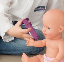 Zdravniški vozički za otroke - Zdravniška in previjalna miza Violette Baby Care Center Smoby z elektronskim zaslonom in 30 cm dojenček z 25 dodatki višina 68 cm_1