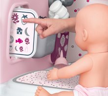 Medicinska kolica za djecu - Medicinski stolić i stolić za previjanje Violette Baby Care Center Smoby s elektroničkim zaslonom i lutkom veličine 30 cm s 25 dodataka visina 68 cm_4