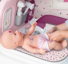 Zdravniški vozički za otroke - Zdravniška in previjalna miza Violette Baby Care Center Smoby z elektronskim zaslonom in 30 cm dojenček z 25 dodatki višina 68 cm_6