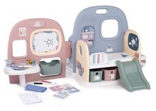 Kuhinje za otroke kompleti - Komplet kuhinja moderna Loft Industrial in hišica za dojenčka Baby Care Smoby s 5 igralnimi prostori_3