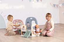 Domčeky pre bábiky - Domček pre bábiku Baby Care Childcare Center Smoby s 5 miestnosťami a 27 doplnkov do bytu_3