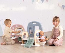 Kuchynky pre deti sety - Set kuchynka moderná Loft Industrial a domček pre bábiku Baby Care Smoby s 5 hernými miestnosťami_22