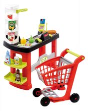 Obchody pre deti - SuperMarket 100% Chef Écoiffier s vozíkom a pokladňou s 20 doplnkami od 18 mes_1