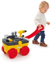 Premergătoare - Set premergător didactic și cărucior Trotty Walker 3in1 Little și atelier Smoby pe roți cu unelte de lucru_0