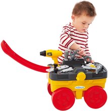 Premergătoare - Set premergător didactic și cărucior Trotty Walker 3in1 Little și atelier Smoby pe roți cu unelte de lucru_13