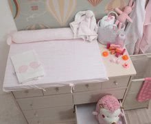 Tables et matelas à langer - Tapis de changement Classic toTs-smarTrike 2 volants avec des oiseaux en satin de coton 100% rose de 0 mois_0