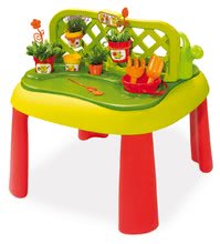 Domčeky sety - Set domček Máša a medveď Smoby s kvetináčom a stôl Záhradník De Jardinage od 24 mes_5