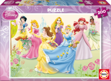 Detské puzzle od 100-300 dielov - Puzzle Disney Princezné Educa 200 dielov od 6 rokov_1