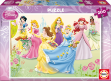 Puzzle pentru copii 100 - 300 de bucăți - Puzzle Prinţese Disney Educa 200 buc de la 6 ani_1