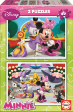 Detské puzzle do 100 dielov - Puzzle Disney Minnie Mouse Educa 2x 48 dielov_1