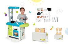 Kuchyňky pro děti sety - Set kuchyňka Cherry Kitchen Smoby se zvuky a kávovarem a topinkovač Tefal Express_17
