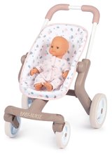 Maisons de poupées et accessoires - Maison de poupée Large Doll's Play Center Natur D'Amour Baby Nurse Smoby Un chariot de sport avec une grenouille et une poupée de 32 cm_37