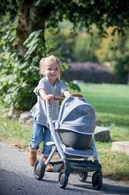 Kinderwagen für Puppen Sets - Puppenwagen-Set DeLuxe Pastell Maxi Cosi&Quinny Sport Grey 3in1 Smoby und Stuhl, Autositz und Schaukel mit Puppe mit Trage und 2 Kleidern_17