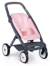 Kočárky od 18 měsíců - Kočárek trojkombinace Powder Pink 3in1 Maxi Cosi&Quinny Smoby hluboký a sportovní a přenosná postýlka pro 42 cm panenku_0