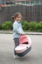 Kočárky od 18 měsíců - Kočárek trojkombinace Powder Pink 3in1 Maxi Cosi&Quinny Smoby hluboký a sportovní a přenosná postýlka pro 42 cm panenku_8