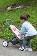 Kočíky od 18 mesiacov - Kočík trojkombinácia Powder Pink 3in1 Maxi Cosi&Quinny Smoby hlboký a športový a prenosná postieľka pre 42 cm bábiku_11