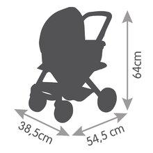 Kolica od 18 mjeseci - Kombinirana kolica Maxi Cosi 3in1 Pushchair+Pram Sage Smoby duboka/sportska/prijenosni krevetić za lutke od 42 cm maslinasto zelena_4