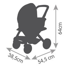 Kočárky od 18 měsíců - Kočárek trojkombinace Maxi Cosi 3in1 Pushchair+Pram Sage Smoby hluboký/sportovní/přenosná postýlka pro 42 cm panenku olivový_0