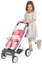 Kinderwagen für Puppe ab 18 Monaten - Puppenwagen 3in1 Retro Maxi Cosi & Quinny Smoby mit Tragerahmen (Griff 65,5 cm) rosa_4
