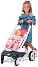 Kolica od 18 mjeseci - Set duboka kolica u tri kombinacije Trio Pastel Maxi Cosi & Quinny 3u1 Smoby i hranilica, autosjedalica i njihaljka s lutkom i odjećom_11