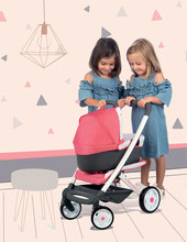 Kolica od 18 mjeseci - Set duboka kolica u tri kombinacije Trio Pastel Maxi Cosi & Quinny 3u1 Smoby i hranilica, autosjedalica i njihaljka s lutkom i odjećom_0
