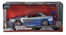 Játékautók és járművek - Kisautó Nissan Skyline GT-R 2002 Fast & Furious Jada fém nyitható részekkel 19 cm hosszú 1:24_3