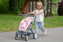 Kočárky od 18 měsíců - Kočárek pro dvojčata Powder Pink Maxi Cosi&Quinny Smoby s bezpečnostním pásem pro 42 cm panenky_6