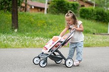 Cărucioare de la 18 luni - Set cărucior combinație triplă Powder Pink 3in1 Maxi Cosi&Quinny Smoby cu cărucior pentru două păpuși SM253117-3_33