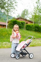 Cărucioare de la 18 luni - Cărucior pentru gemeni Powder Pink Maxi Cosi&Quinny Smoby cu centură de siguranță pentru păpușă de 42 cm_12