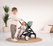 Kočárky od 18 měsíců - Kočárek pro dvojčata s polohovatelnými sedačkami Maxi Cosi Twin Pushchair Sage Smoby pro 42 cm panenku výška rukojeti 65 cm olivový_1