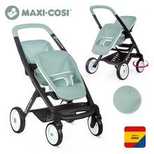 Kočárky od 18 měsíců - Kočárek pro dvojčata s polohovatelnými sedačkami Maxi Cosi Twin Pushchair Sage Smoby pro 42 cm panenku výška rukojeti 65 cm olivový_2