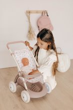 Kinderwagen für Puppe ab 18 Monaten - Kinderwagen mit Textilbezug Pushchair Natur D'Amour Baby Nurse Smoby für eine 42 cm große Puppe, Griffhöhe 58 cm ab 18 Monaten_0