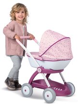 Cărucioare de la 18 luni - Cărucior adânc Violetta Baby Nurse Smoby pentru păpuși de până la 42 cm (mâner de 55 cm) de la 18 luni_0