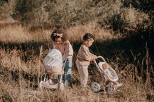 Kinderwagen für Puppe ab 18 Monaten - Kinderwagen mit Textilbezug Pram Natur D'Amour Baby Nurse Smoby für eine 42 cm große Puppe, Griffhöhe 58 cm ab 18 Monaten SM254118_1