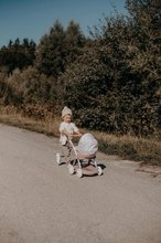 Kinderwagen für Puppe ab 18 Monaten - Kinderwagen mit Textilbezug Pram Natur D'Amour Baby Nurse Smoby für eine 42 cm große Puppe, Griffhöhe 58 cm ab 18 Monaten SM254118_4