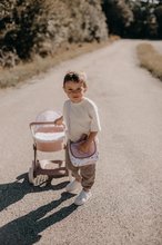 Kinderwagen für Puppe ab 18 Monaten - Kinderwagen mit Textilbezug Pram Natur D'Amour Baby Nurse Smoby für eine 42 cm große Puppe, Griffhöhe 58 cm ab 18 Monaten SM254118_5