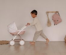 Vozički od 18. meseca - Globoki voziček s tekstilno prevleko Pram Natur D'Amour Baby Nurse Smoby za 42 cm dojenčka višina ročaja 58 cm od 18 mes_11