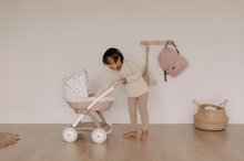 Vozički od 18. meseca - Globoki voziček s tekstilno prevleko Pram Natur D'Amour Baby Nurse Smoby za 42 cm dojenčka višina ročaja 58 cm od 18 mes_12