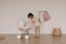 Kinderwagen für Puppe ab 18 Monaten - Kinderwagen mit Textilbezug Pram Natur D'Amour Baby Nurse Smoby für eine 42 cm große Puppe, Griffhöhe 58 cm ab 18 Monaten SM254118_8