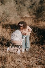 Kinderwagen für Puppe ab 18 Monaten - Kinderwagen mit Textilbezug Pram Natur D'Amour Baby Nurse Smoby für eine 42 cm große Puppe, Griffhöhe 58 cm ab 18 Monaten SM254118_10