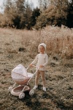 Kinderwagen für Puppe ab 18 Monaten - Kinderwagen mit Textilbezug Pram Natur D'Amour Baby Nurse Smoby für eine 42 cm große Puppe, Griffhöhe 58 cm ab 18 Monaten SM254118_11