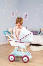 Vozički za punčke in dojenčke kompleti - Komplet globoki voziček za 42 cm dojenčka Frozen Disney Smoby in dojenček MiniKiss z zvokom moder_3