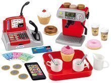 Bucătării electronice de jucărie - Set bucătărie cu echipament tehnic Tech Edition Smoby eletronică și cafenea mică cu aparat de cafea Espresso cu prăjituri_7
