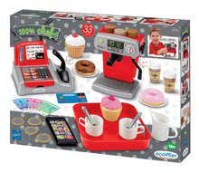 Bucătării electronice de jucărie - Set bucătărie cu echipament tehnic Tech Edition Smoby eletronică și cafenea mică cu aparat de cafea Espresso cu prăjituri_10