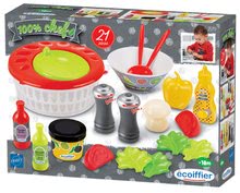 Accesorii și vase de bucătărie de jucărie - Bar de salata 100% Chef Ecoiffier bol uscător condimente și 21 de accesorii de la 18 luni_1