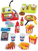 Accesorii și vase de bucătărie de jucărie - Alimente Fast Food 100% Chef Écoiffier cu casă de marcat şi 44 de accesorii de la 18 luni_1