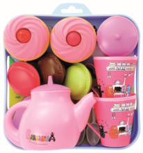 Produse vechi - Set de ceai Barbapapa Écoiffier cu prăjituri cu 14 accesorii de la 18 luni_1