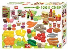 Obyčejné kuchyňky - Set kuchyňka Bon Appétit Chef Smoby s lednicí a kávovarem a sada potravin 100 kusů_3